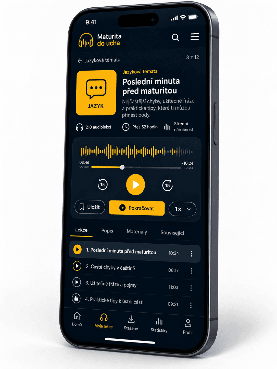 Maturita do ucha v mobilu